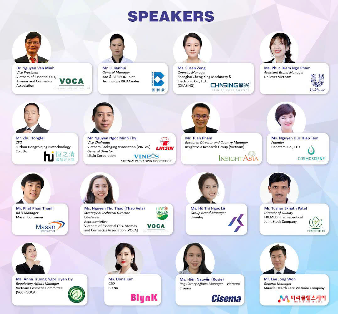 Clean Beauty ASEAN Personal Care Technology Summit 2026 - Speakers